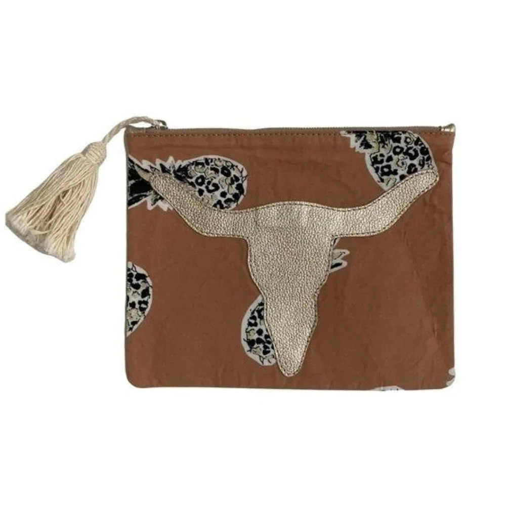 Boho Upcycled Clutch Bag